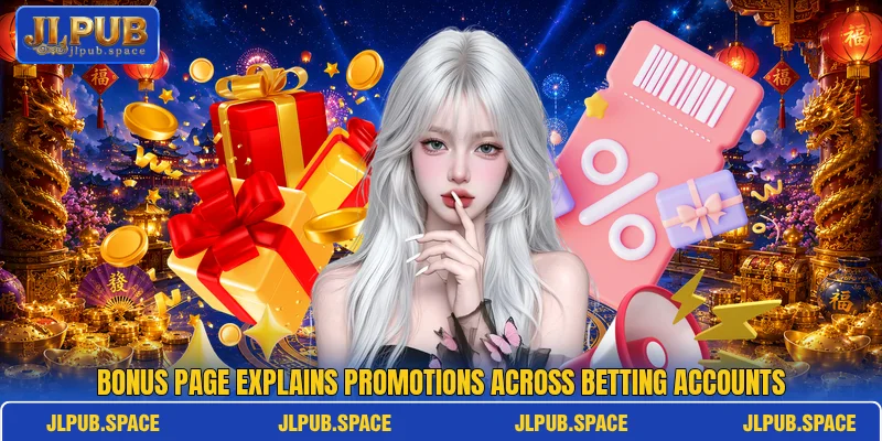 Bonus page explains promotions across betting accounts Bonus page explains promotions across betting accounts