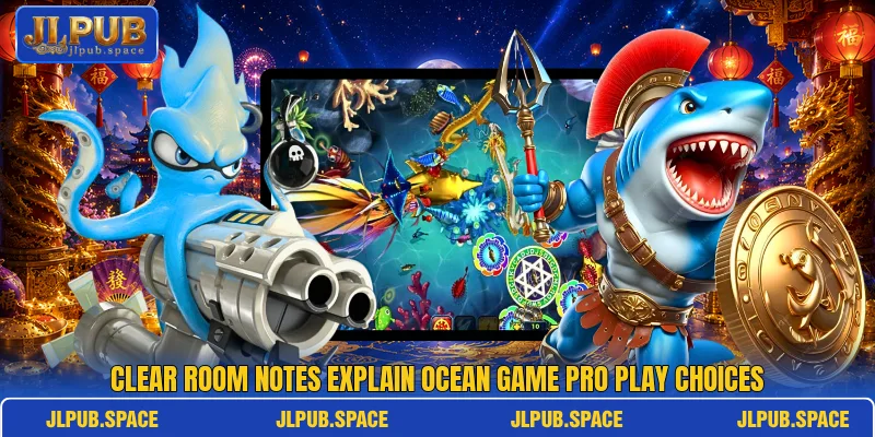 Clear room notes explain Ocean Game Pro play choices Clear room notes explain Ocean Game Pro play choices