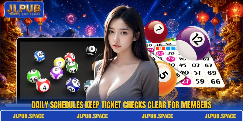 Daily schedules keep ticket checks clear for members Daily schedules keep ticket checks clear for members