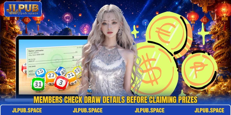 Members check draw details before claiming prizes Members check draw details before claiming prizes