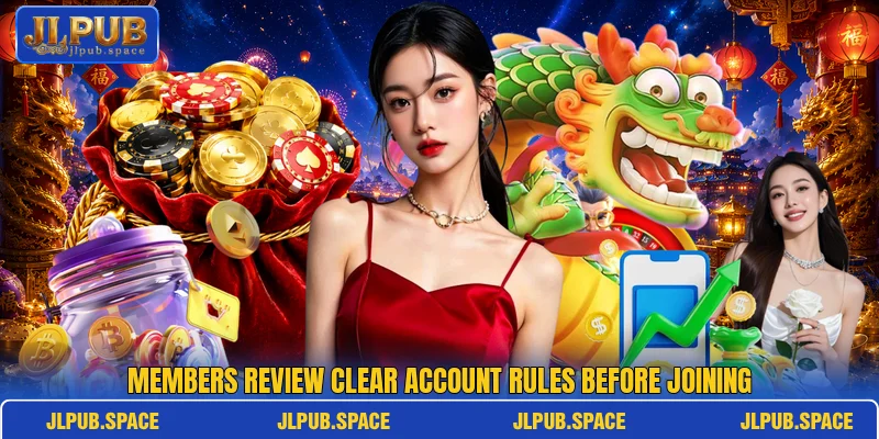 Members review clear account rules before joining