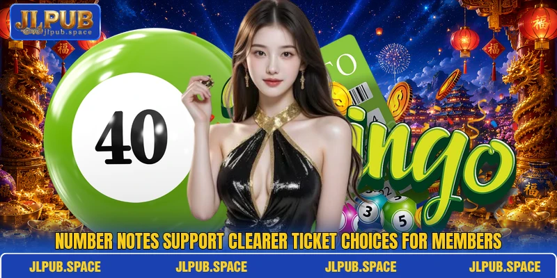 Number notes support clearer ticket choices for members Number notes support clearer ticket choices for members