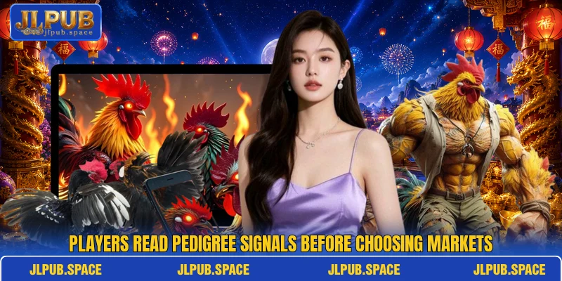 Players read pedigree signals before choosing markets