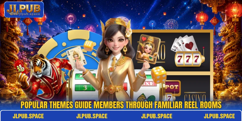 Popular themes guide members through familiar reel rooms Popular themes guide members through familiar reel rooms
