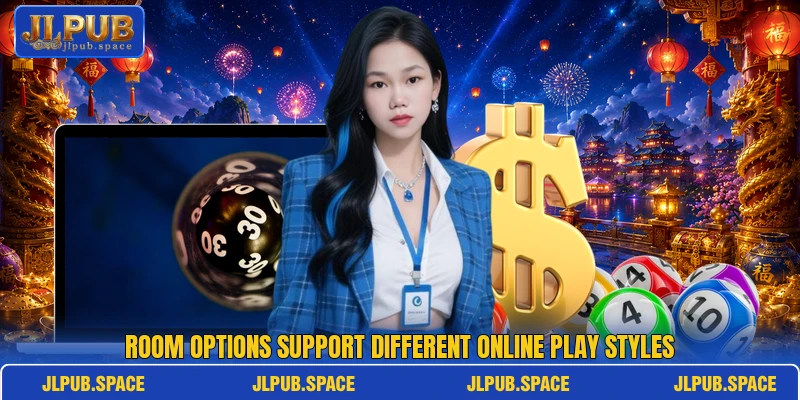 Room options support different online play styles Room options support different online play styles