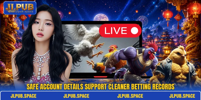 Safe account details support cleaner betting records