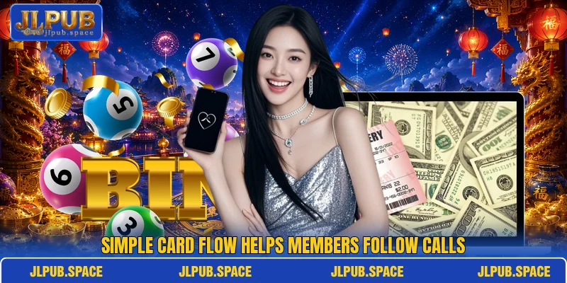 Simple card flow helps members follow calls Simple card flow helps members follow calls